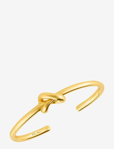 Knot cuff - bangles - gold