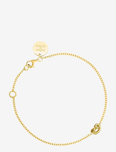Knot bracelet - bransoletki łańcuszkowe - gold
