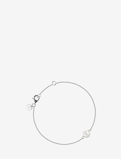 Pearl bracelet - chain bracelets - silver