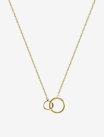 Mini cirlce necklace - pendant necklaces - gold