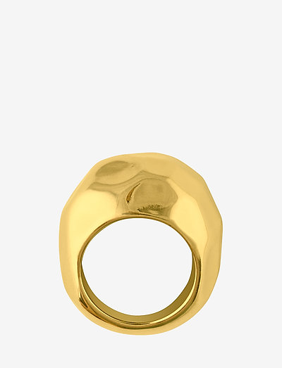 Hammered ring - ringe - gold