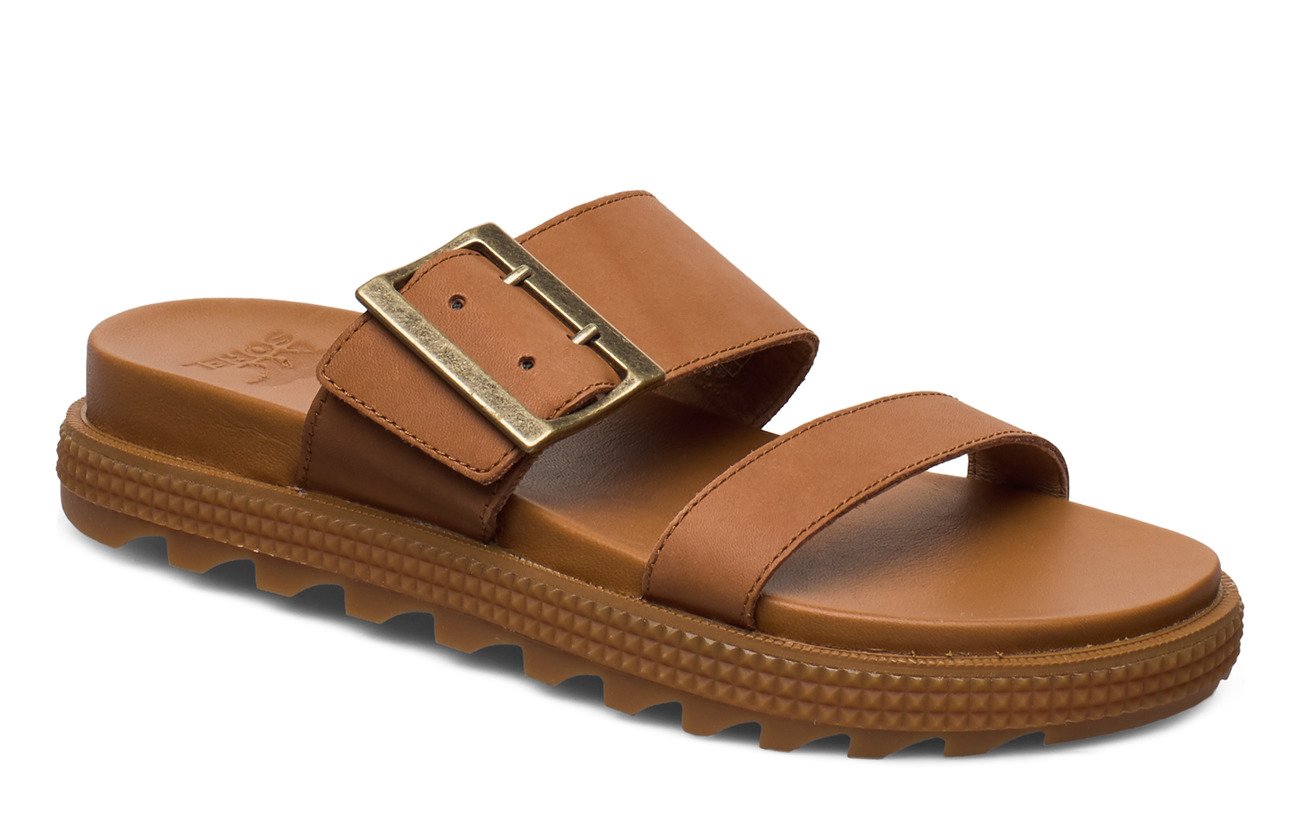 sorel roaming leather slide