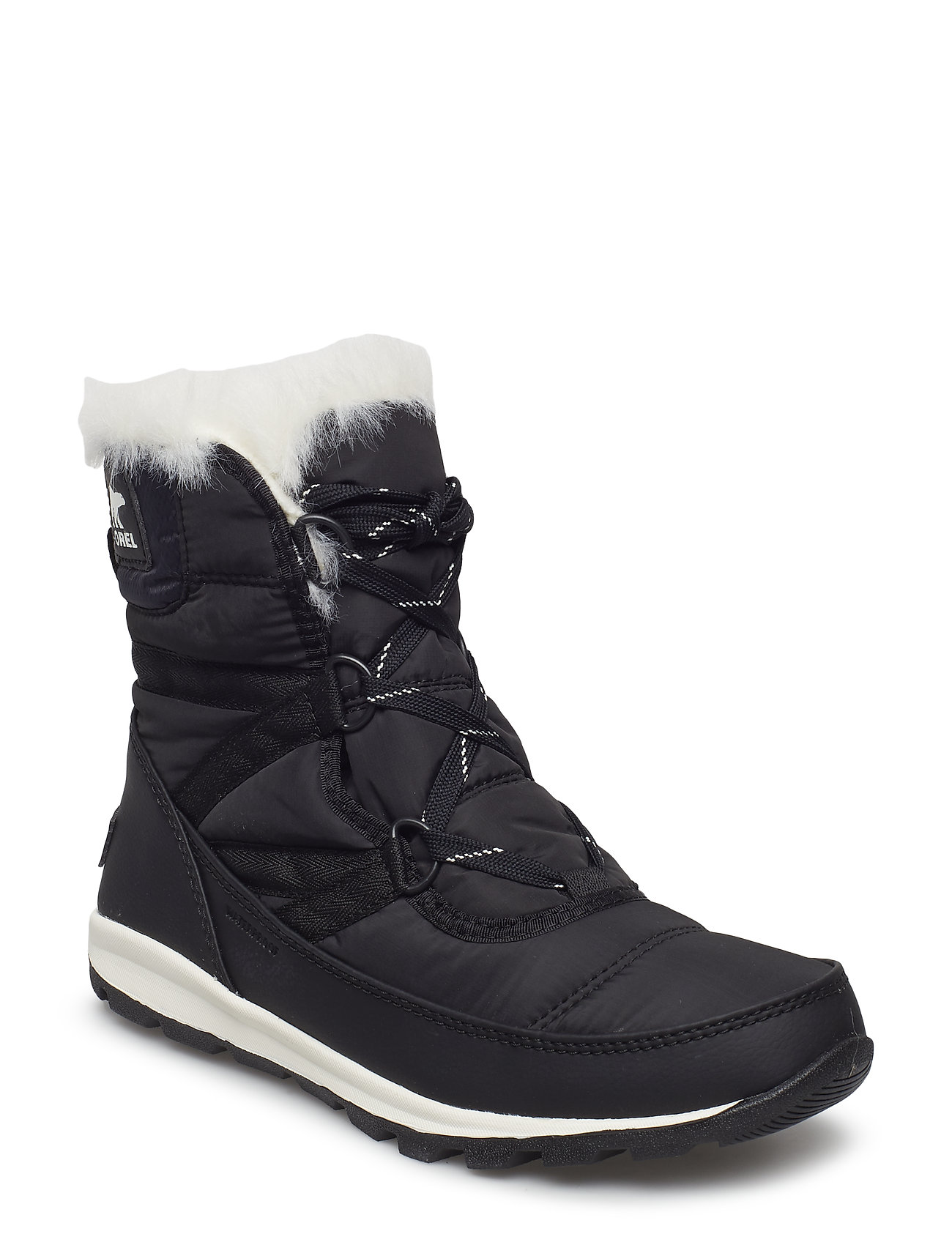 Whitney Short Lace Enkellaars Zonder Hak Zwart Sorel sorel kopen in de aanbieding