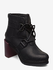 sorel black lace up bootie