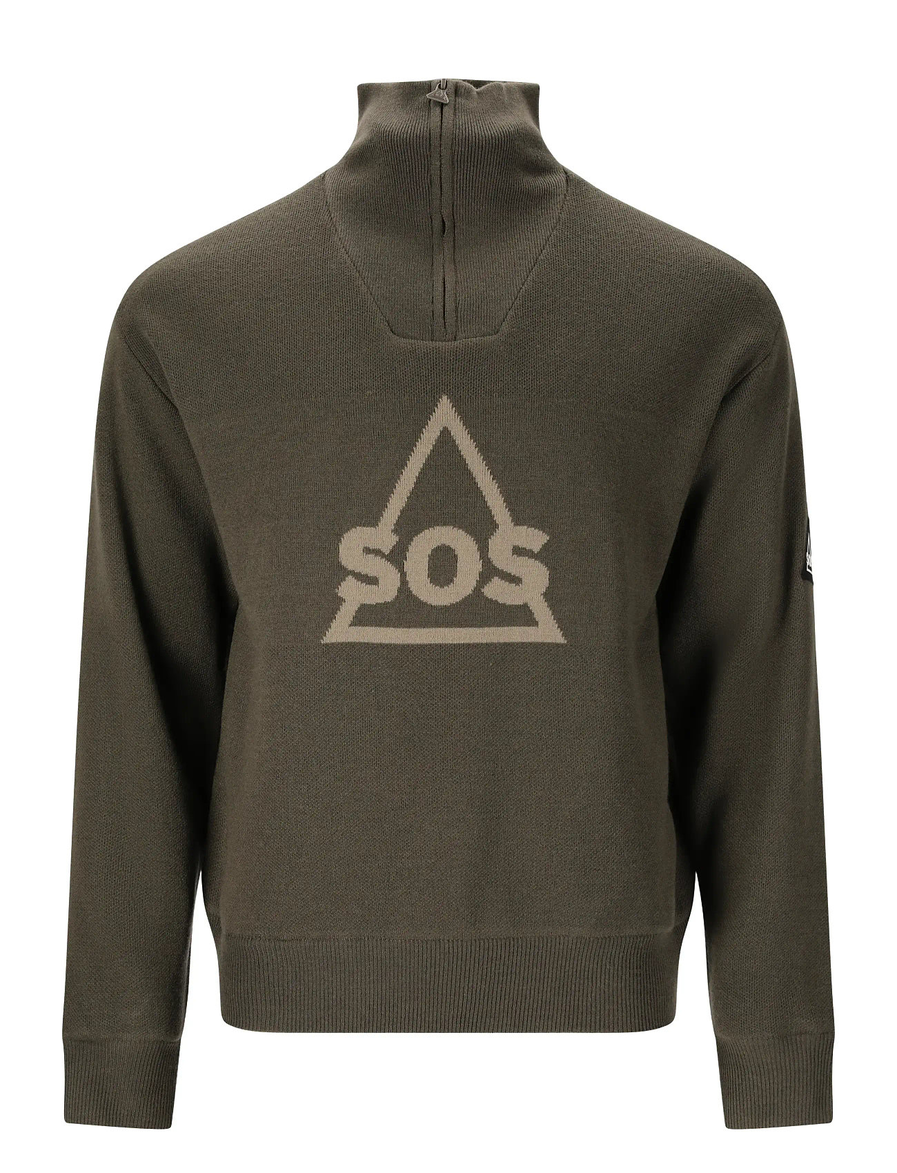 SOS Tignes Uni Windstopper Knit Khaki - S - Damen