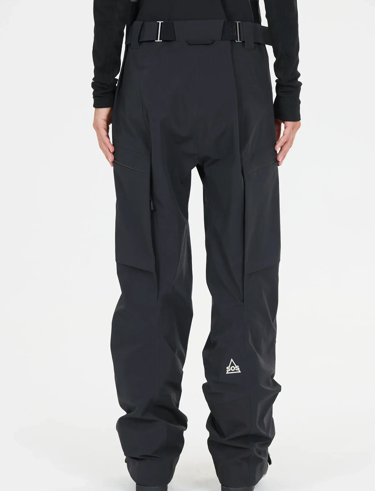 SOS Kula W 3L Shell Bib Pants, S, Black, Sport Overtøj > Sport Ski Pants, Dame