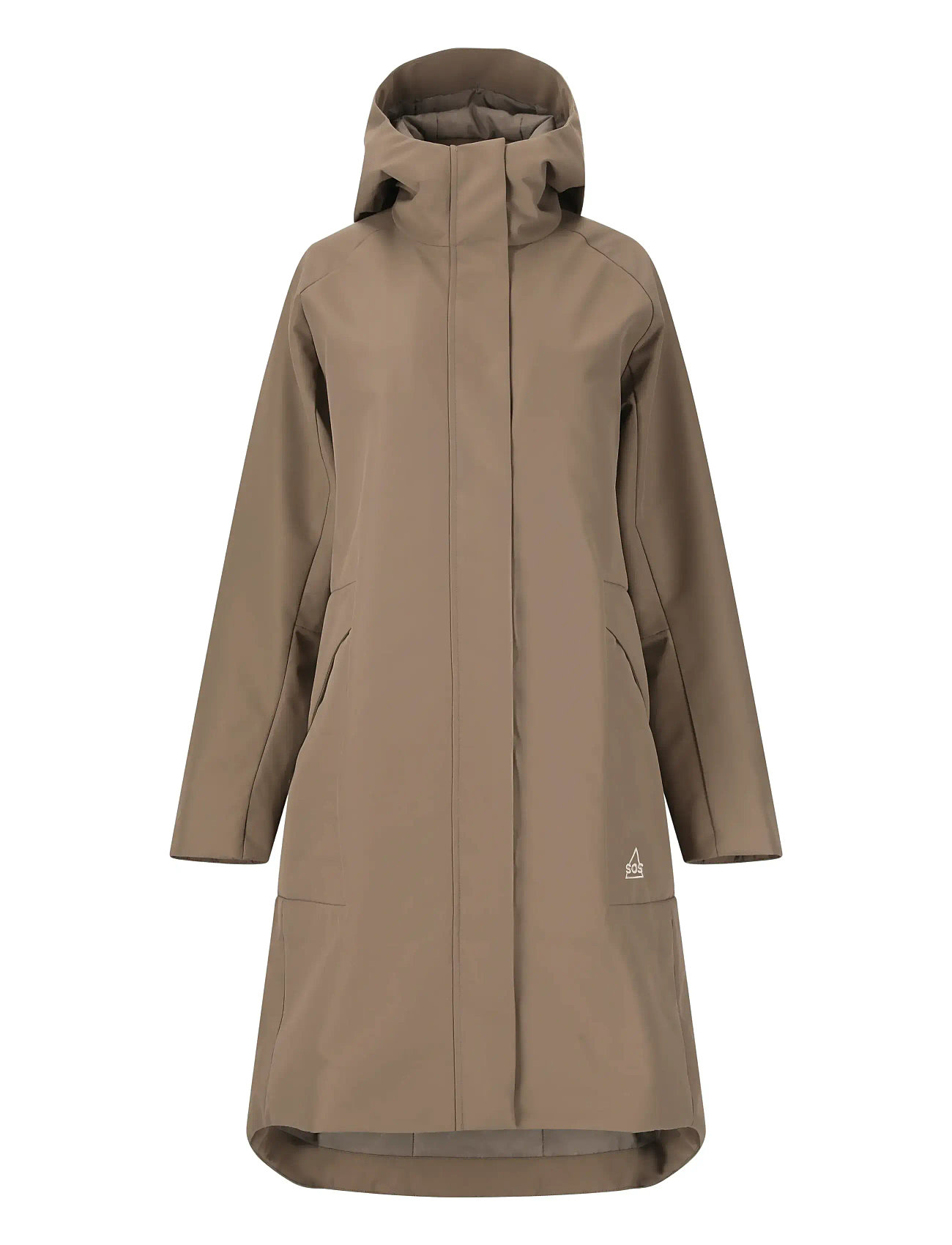 SOS Trikora W 2L Long Insulated Jacke Beige - S - Damen