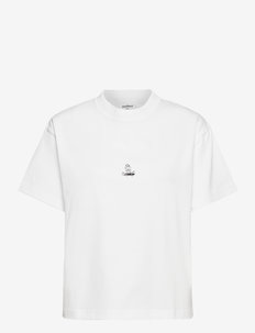Anya Snoopy skateboard T-shirt - t-shirts - white