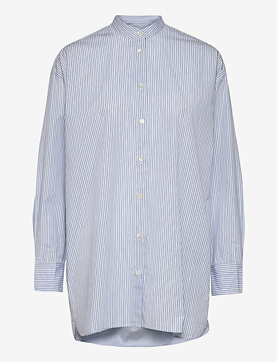 Esme shirt - topy z długimi rękawami - white/blue stripes