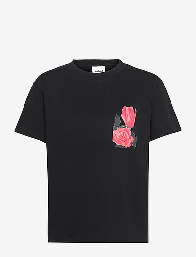 Fae Rose T-shirt - t-shirty - black