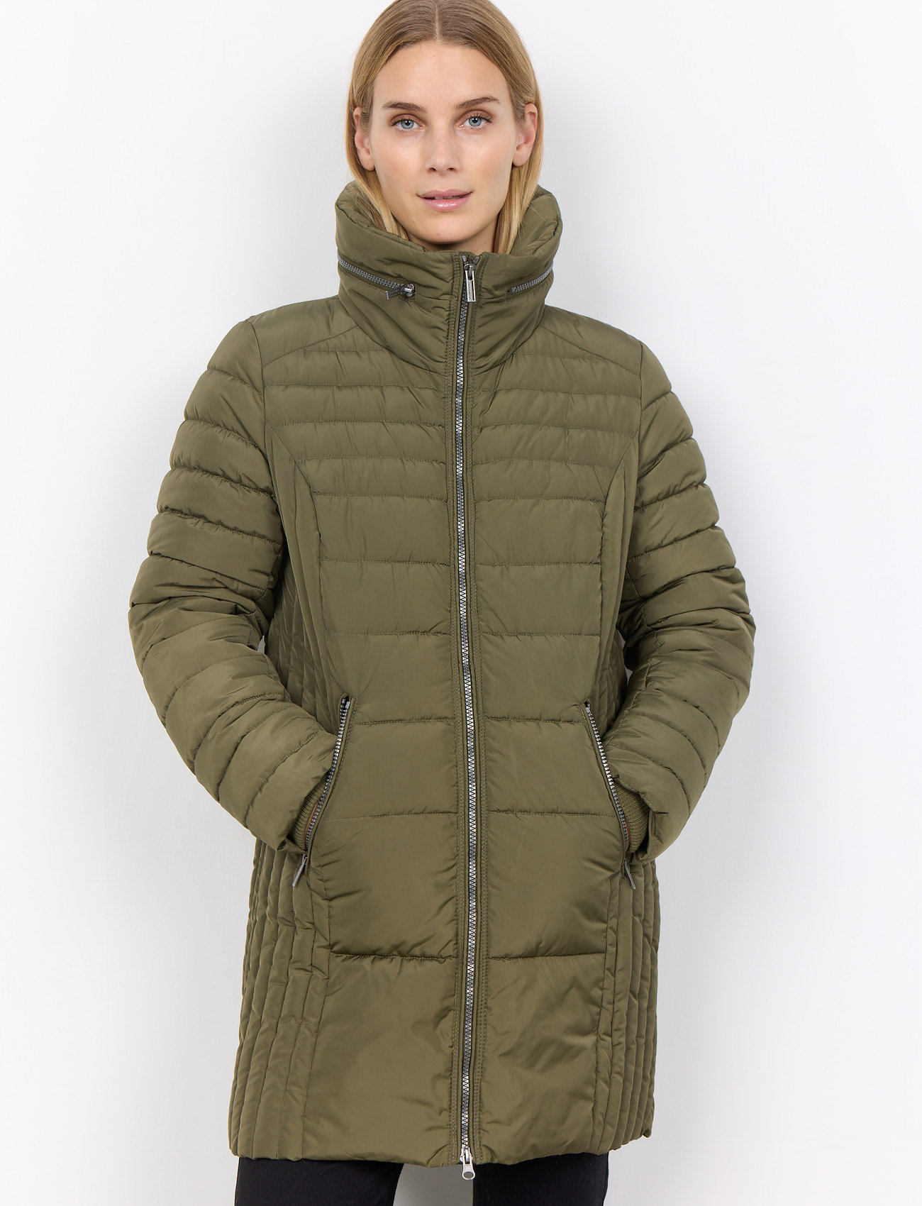Soyaconcept Sc-Nina, XS, Khaki green, Coats - Padded Coats, Dame