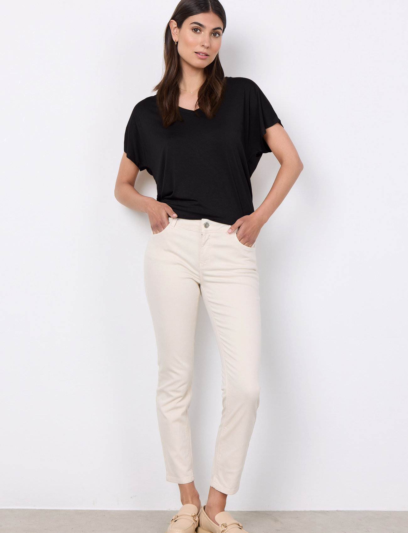 Soyaconcept Sc-Erna Patrizia, 29, Cream, Jeans - Slim, Dame