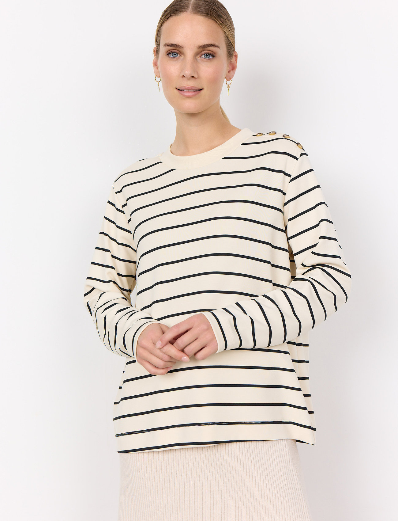 Soyaconcept Sc-Barni, S, Cream, Bluser > Langærmede, Dame