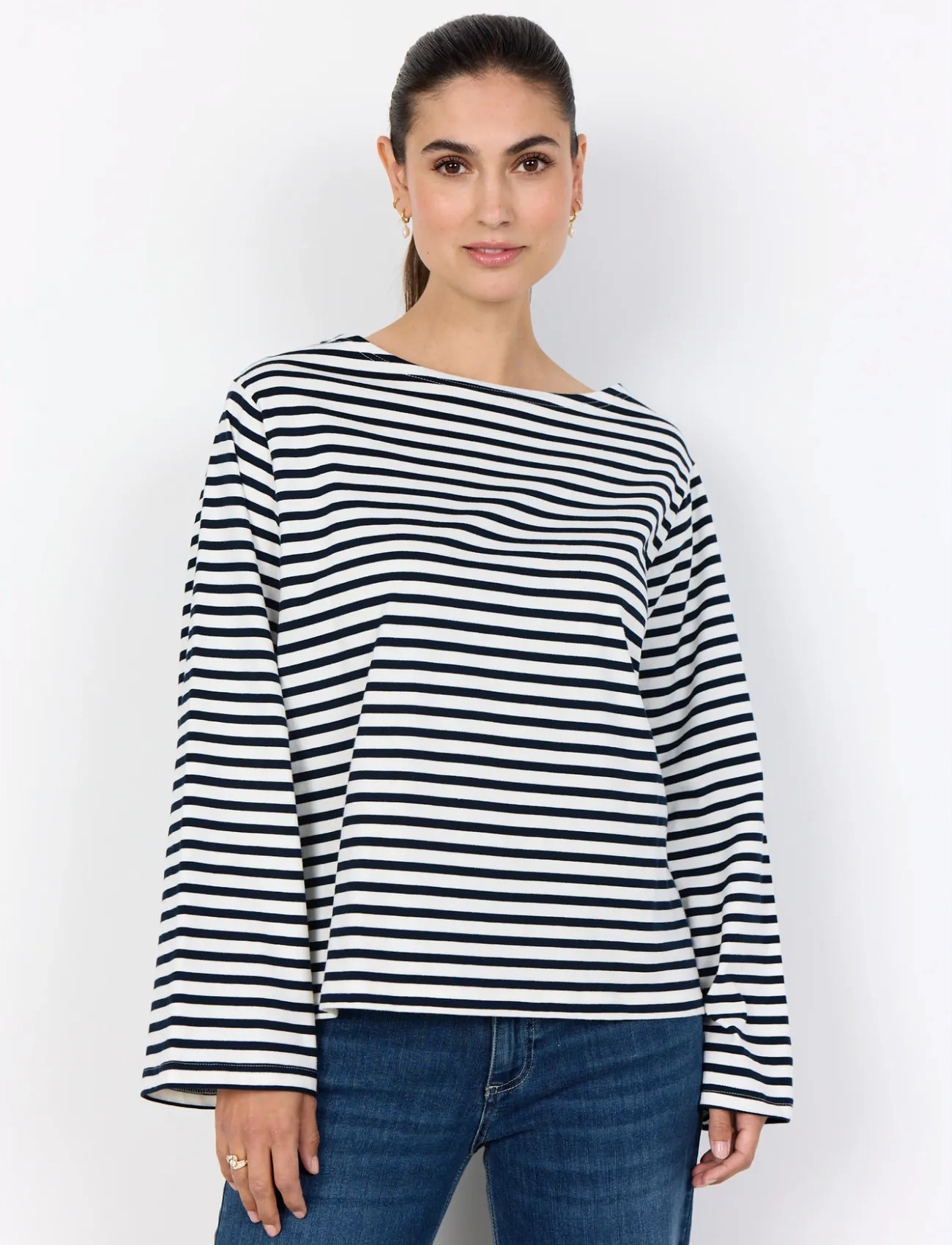 Soyaconcept Sc-Bri, XL, White, Bluser > Langærmede, Dame
