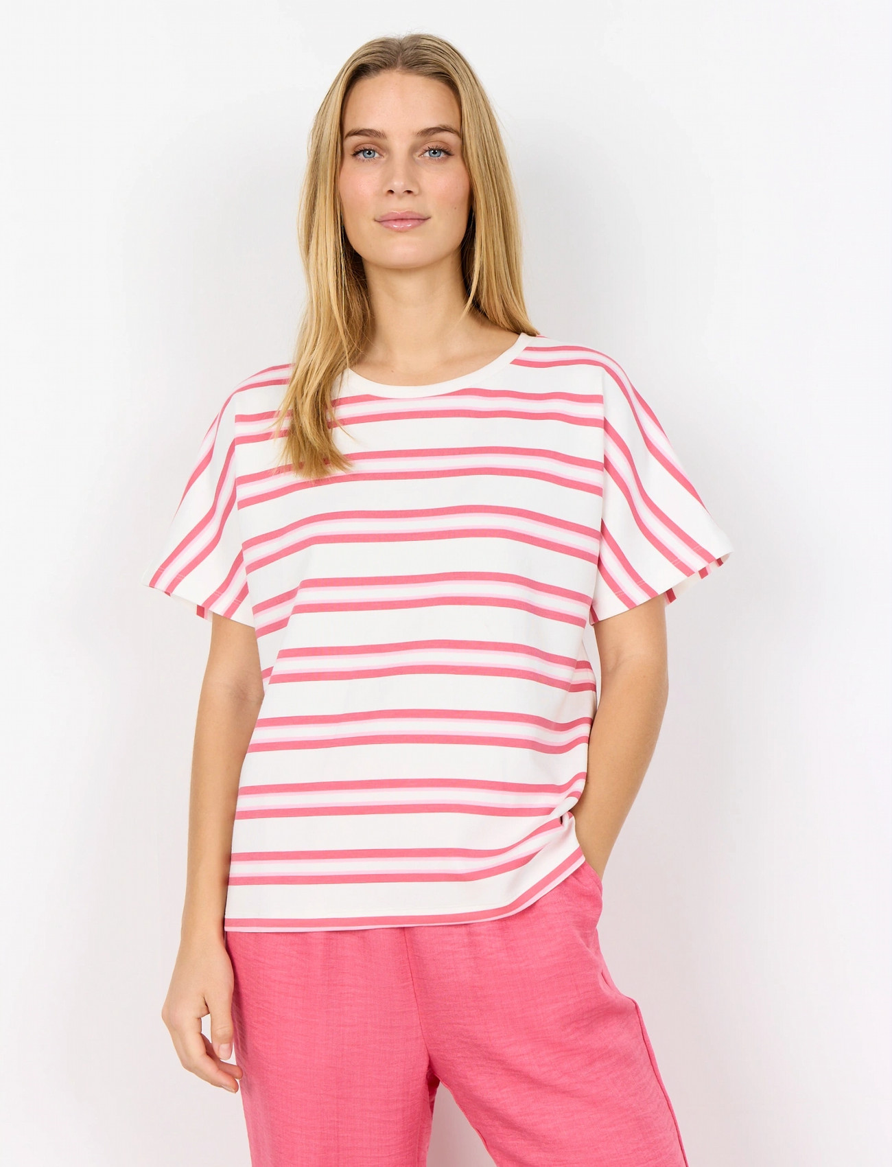 Soyaconcept Sc-Barni, XL, Pink, T-Shirts & Toppe > Kortærmede, Dame