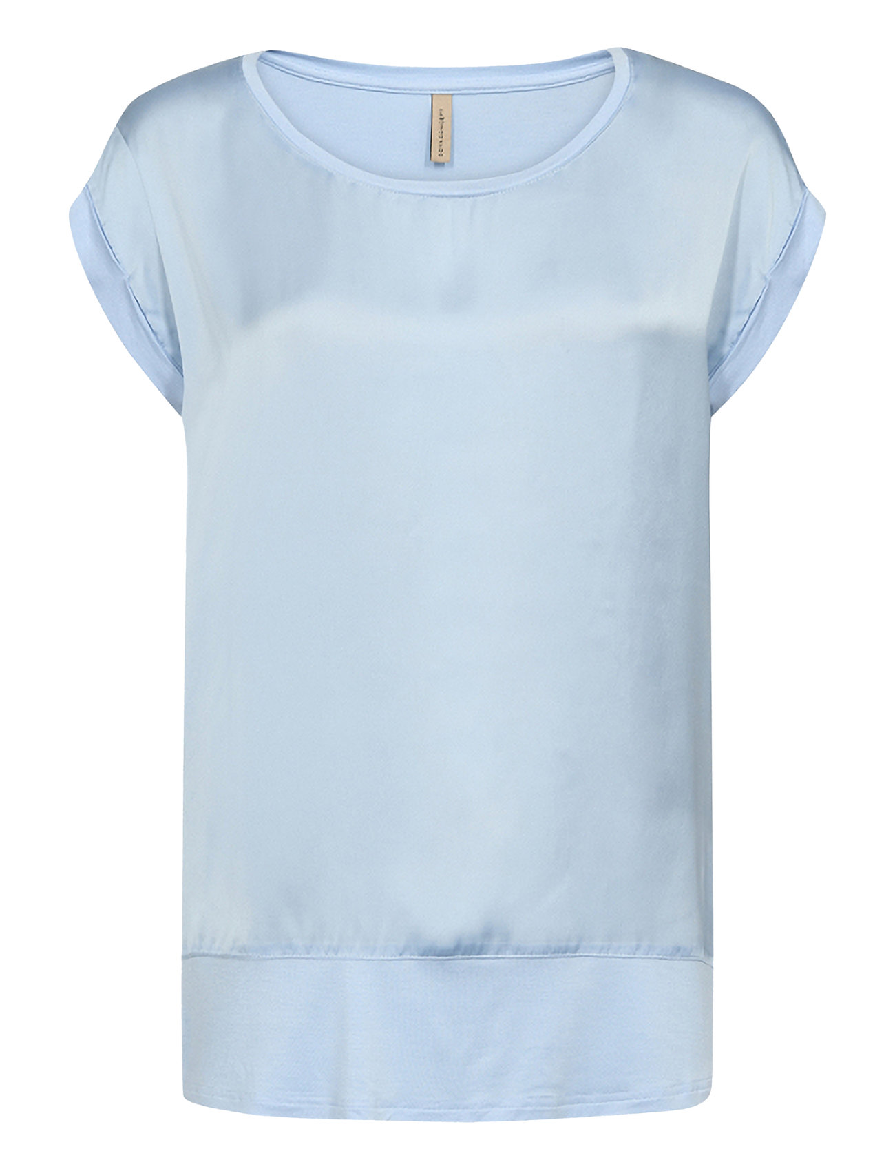 Sc-Thilde Tops Blouses Short-sleeved Blue Soyaconcept