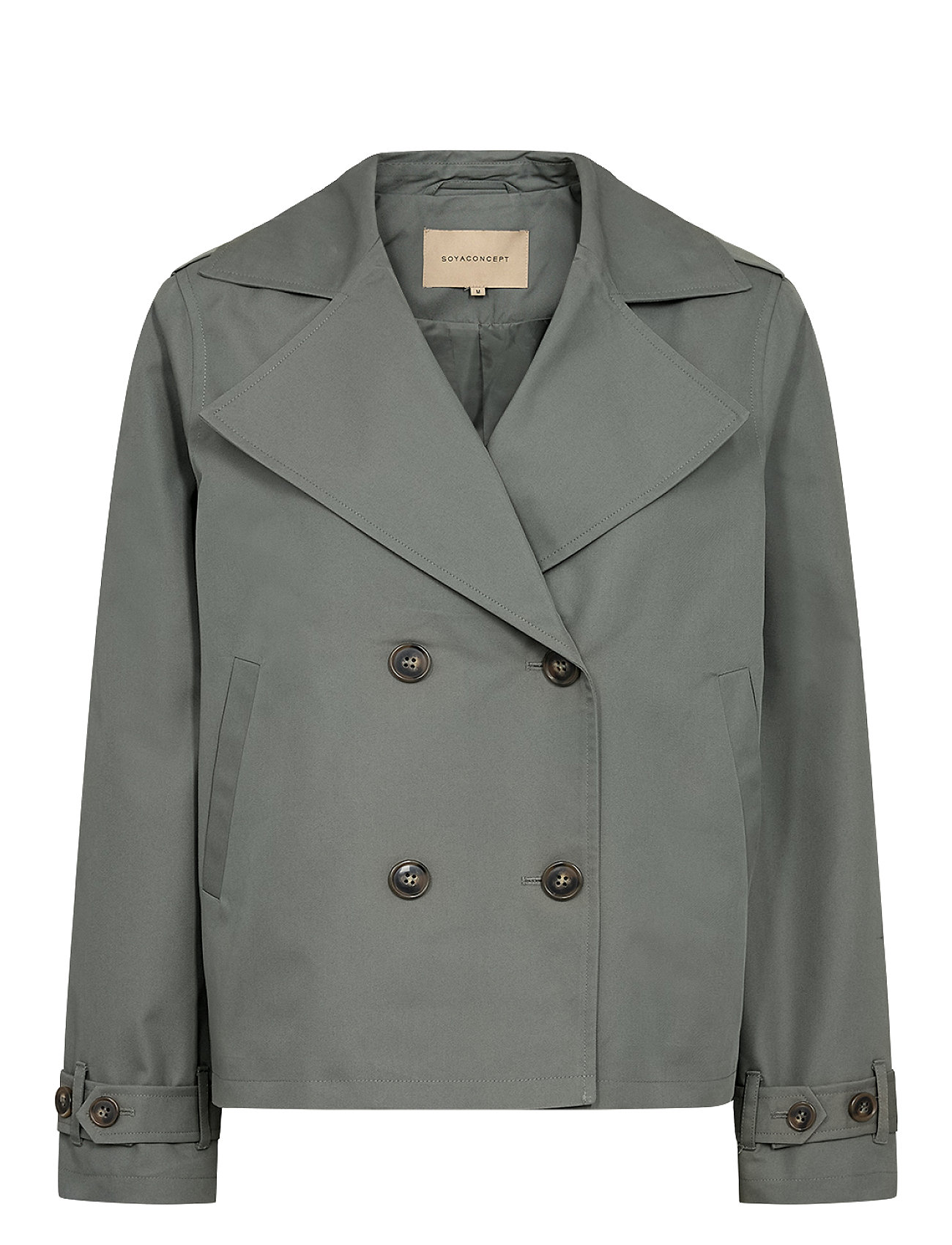 Sc-Amanda Outerwear Jackets Light-summer Jacket Khaki Green Soyaconcept