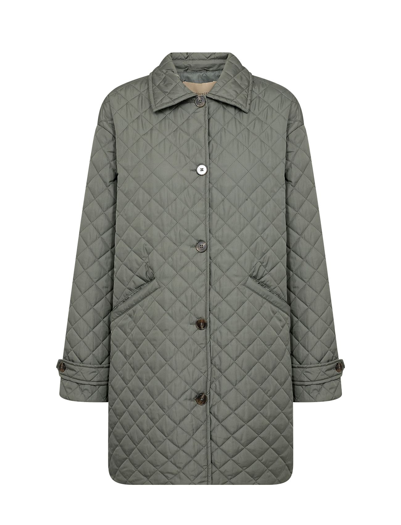 Sc-Fenya Vattert Jakke Khaki Green Soyaconcept