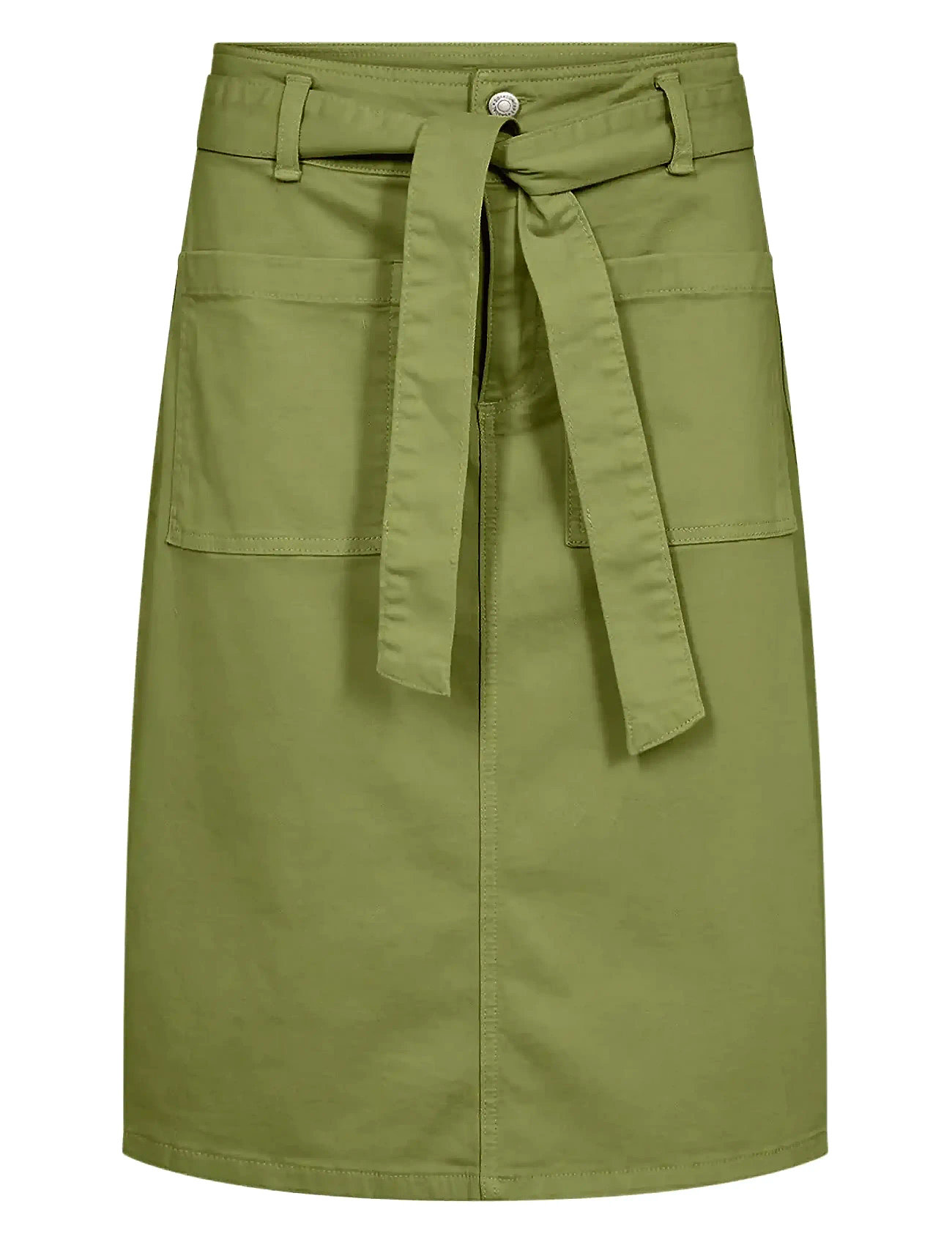 Sc-Erna Knelang Kjole Khaki Green Soyaconcept