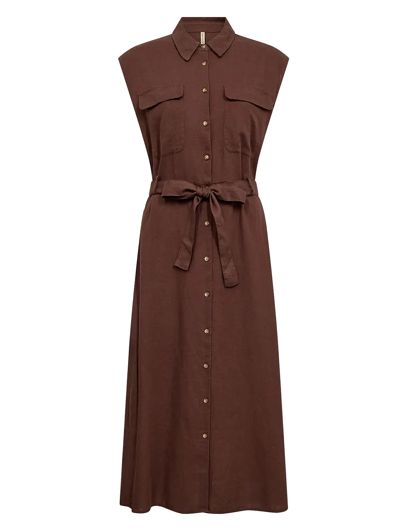 Sc-Ina Dresses Shirt Dresses Brown Soyaconcept