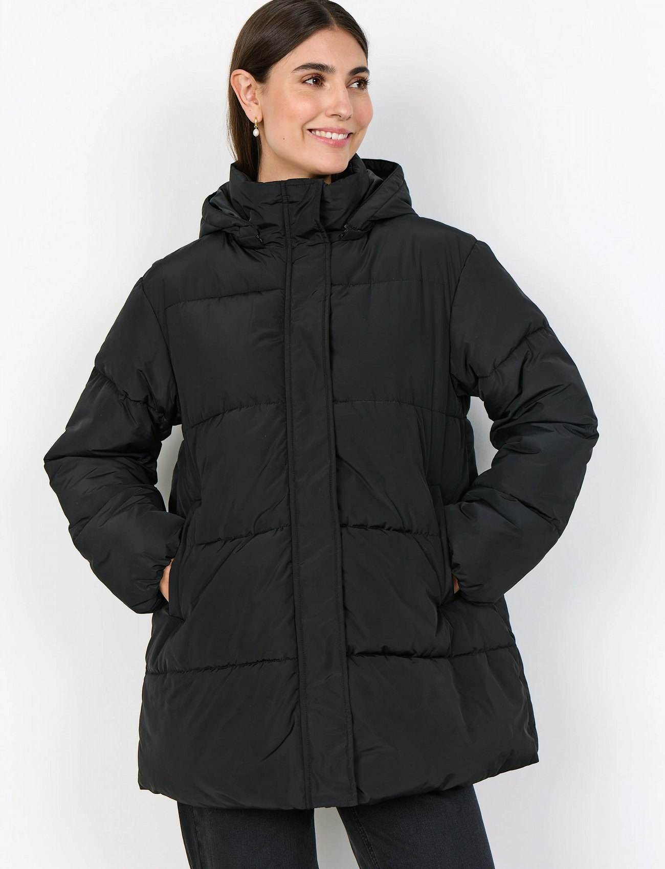 Soyaconcept Sc-Nina, XL, Black, Jakker > Vatteret Jakke, Dame
