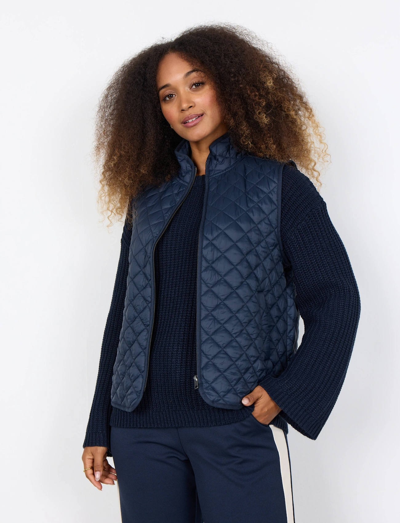 Soyaconcept Sc-Benete, XXL, Navy, Veste > Vatterede Veste, Dame