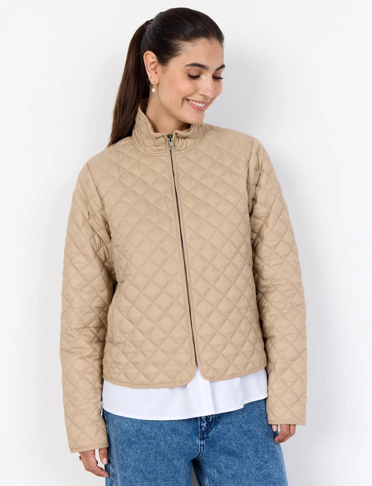 Soyaconcept Sc-Benete, M, Beige, Jakker > Vatteret Jakke, Dame