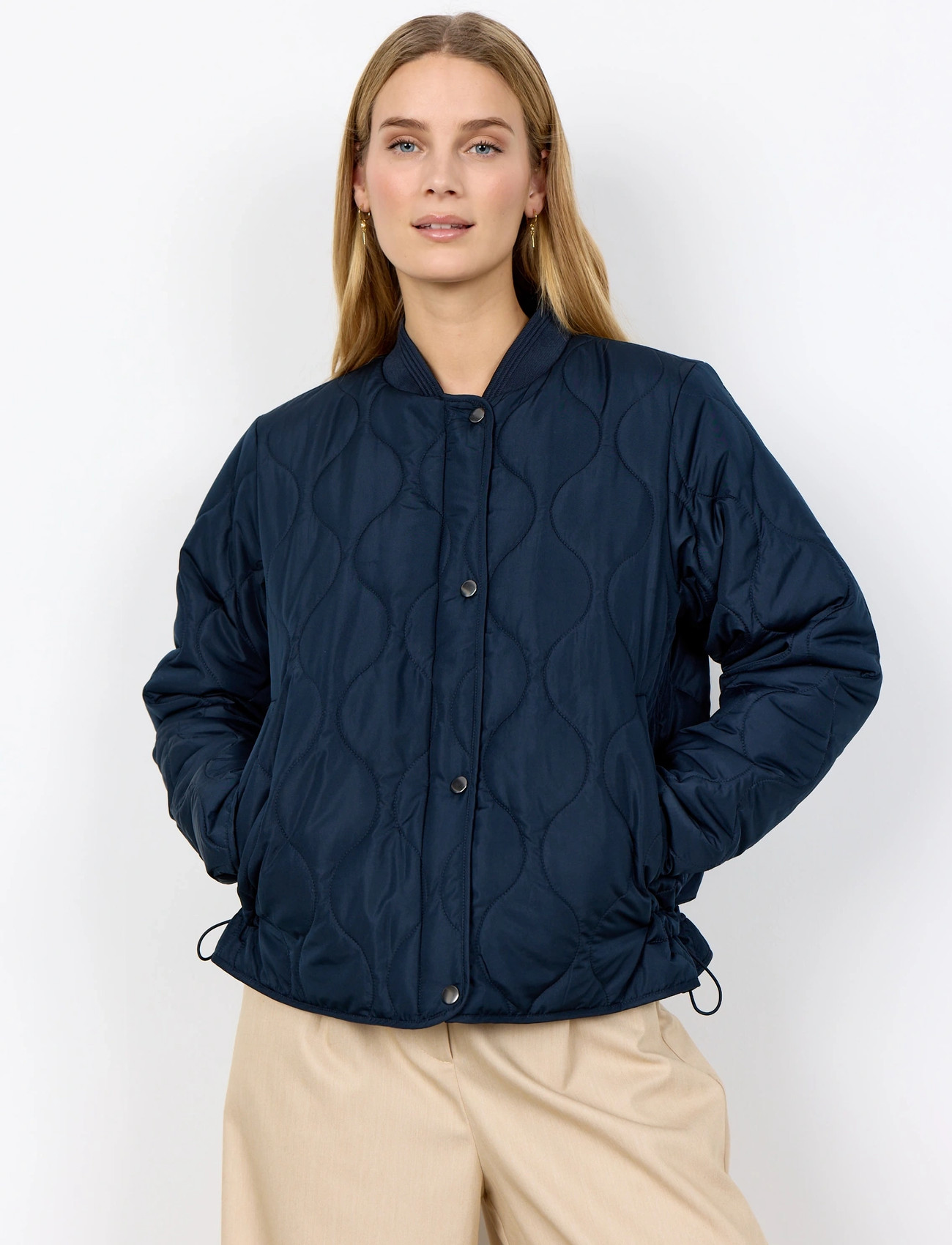 Soyaconcept Sc-Fenya, XL, Navy, Jakker > Vatteret Jakke, Dame