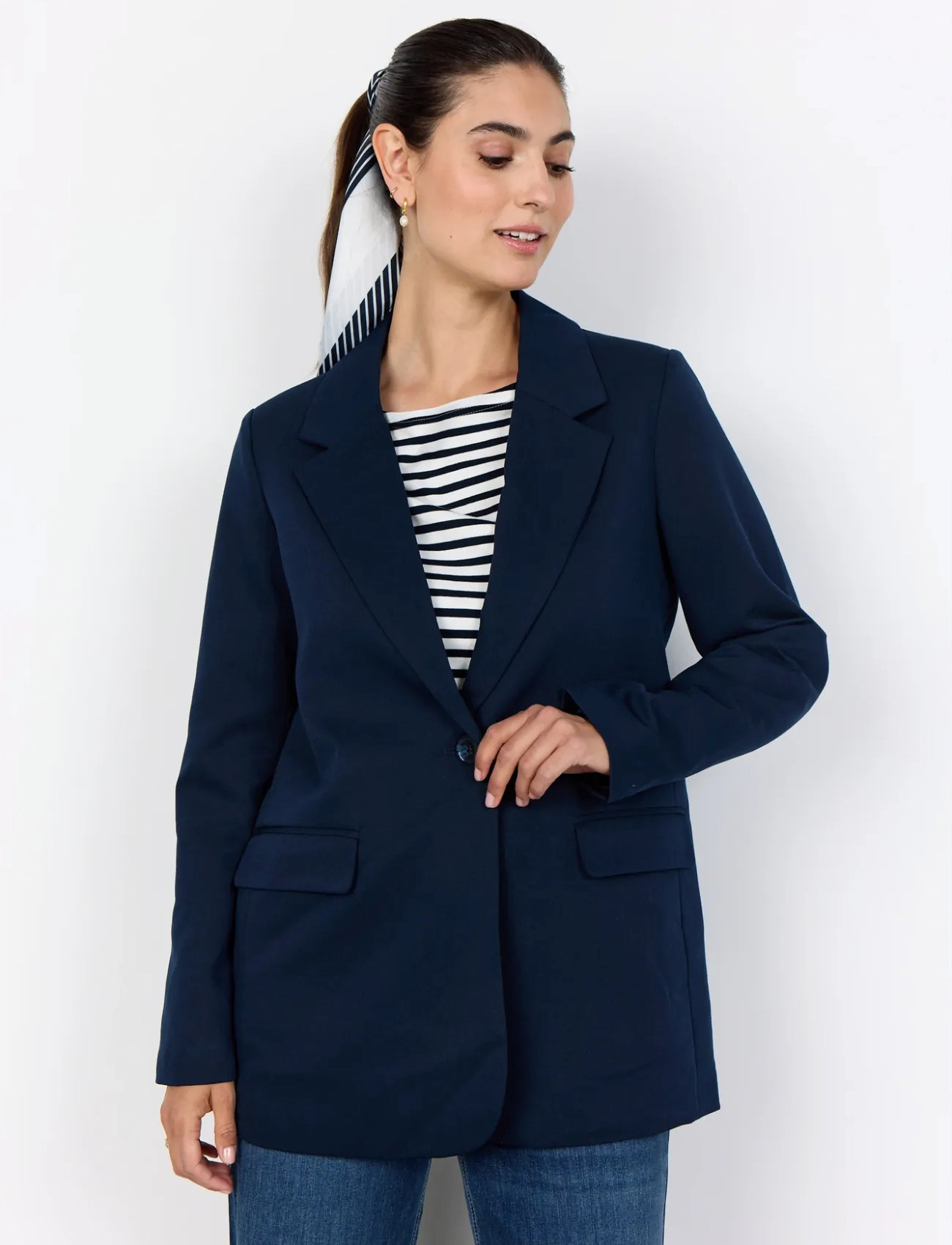 Soyaconcept Sc-Beth, 38, Navy, Blazere > Enkeltradede Blazere, Dame