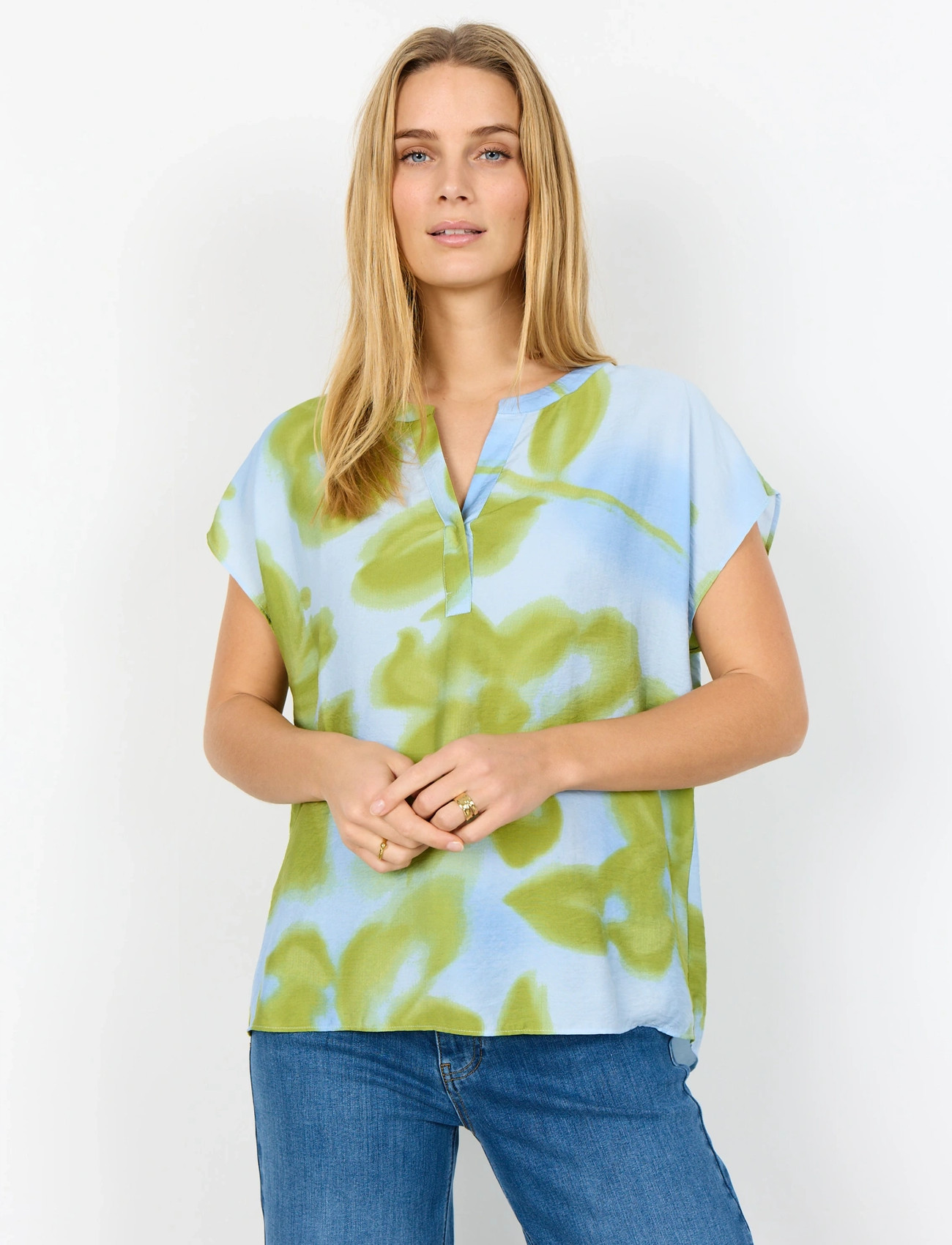 Soyaconcept Sc-Cate, XXL, Multi/patterned, Bluser > Kortærmede, Dame