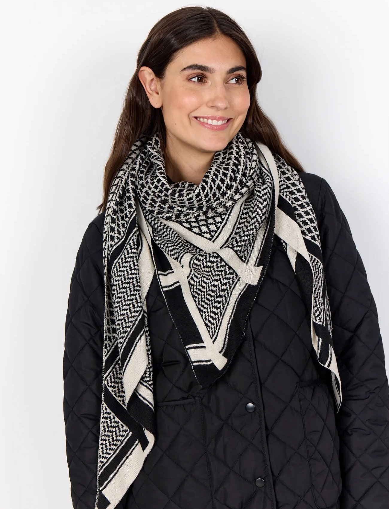 Soyaconcept Sc-Buket, One Size, Black, Scarves - Winter Scarves, Dame