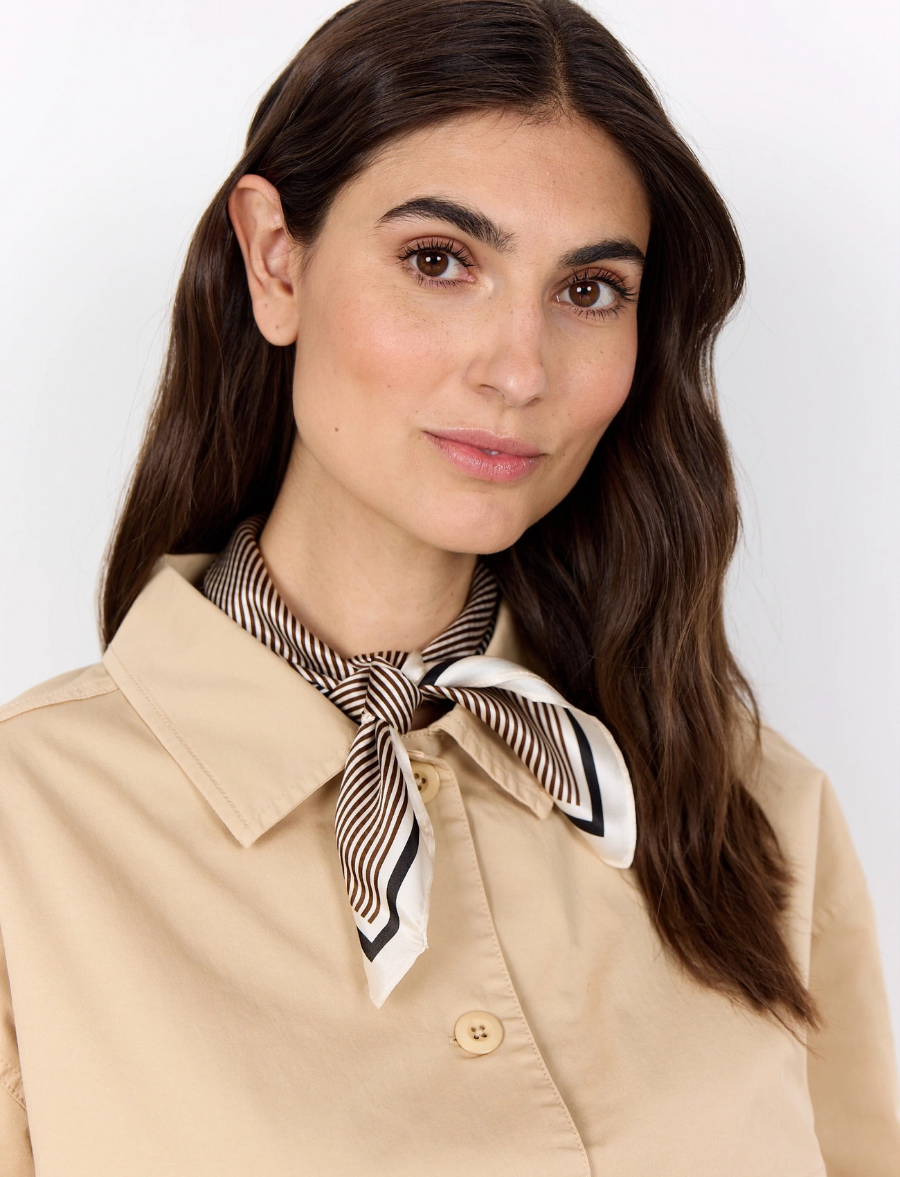 Soyaconcept Sc-Chantel, One Size, Brown, Tørklæder > Letvægtstørklæder, Dame