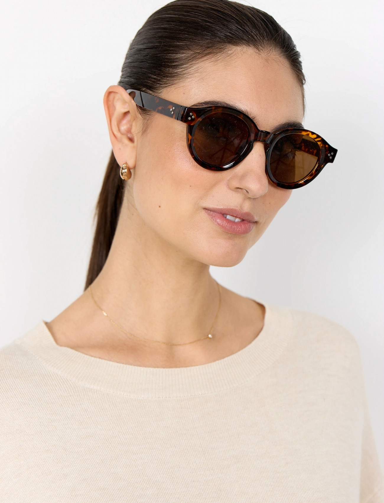 Soyaconcept Sc-Charita, One Size, Brown, Solbriller > Solbriller Med Firkantet Stel, Dame