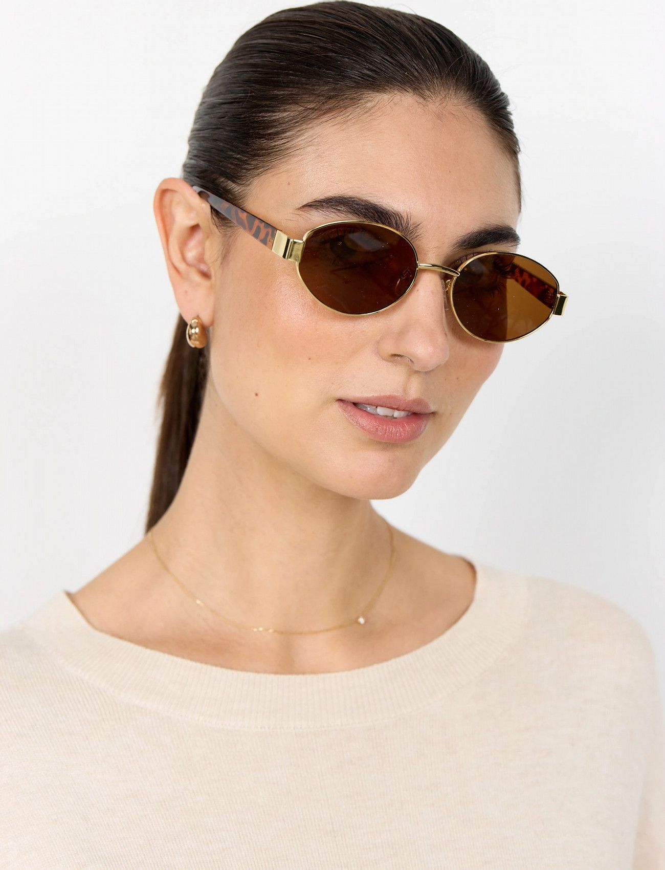 Soyaconcept Sc-Charita, One Size, Gold, Solbriller > Solbriller Med Firkantet Stel, Dame