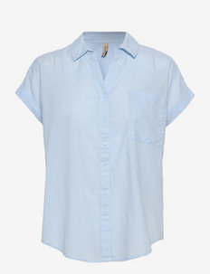 SC-DORA - kortärmade skjortor - cashmere blue