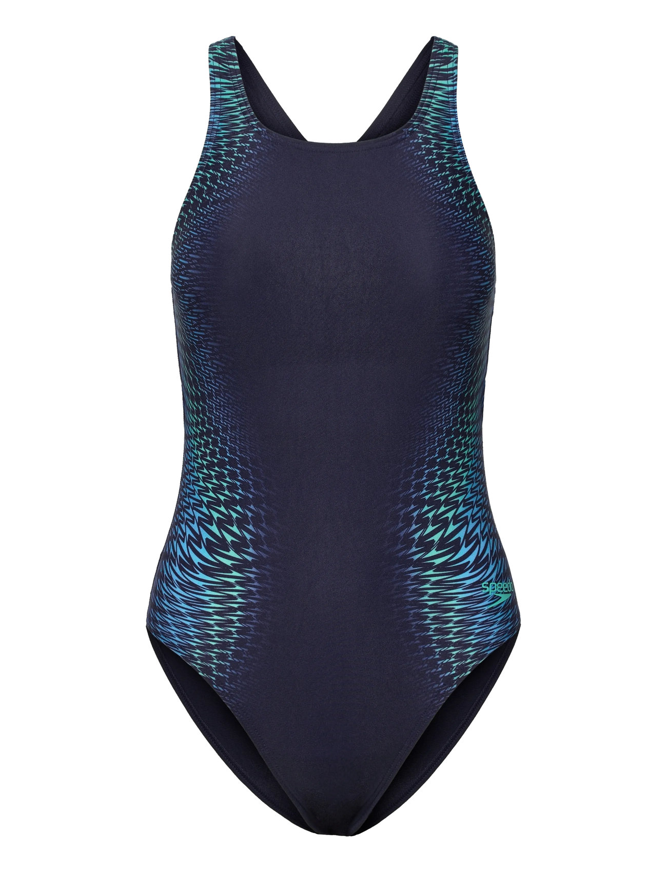 SPEEDO Womens Digital Printed Medalist Navy - 34 - Damen