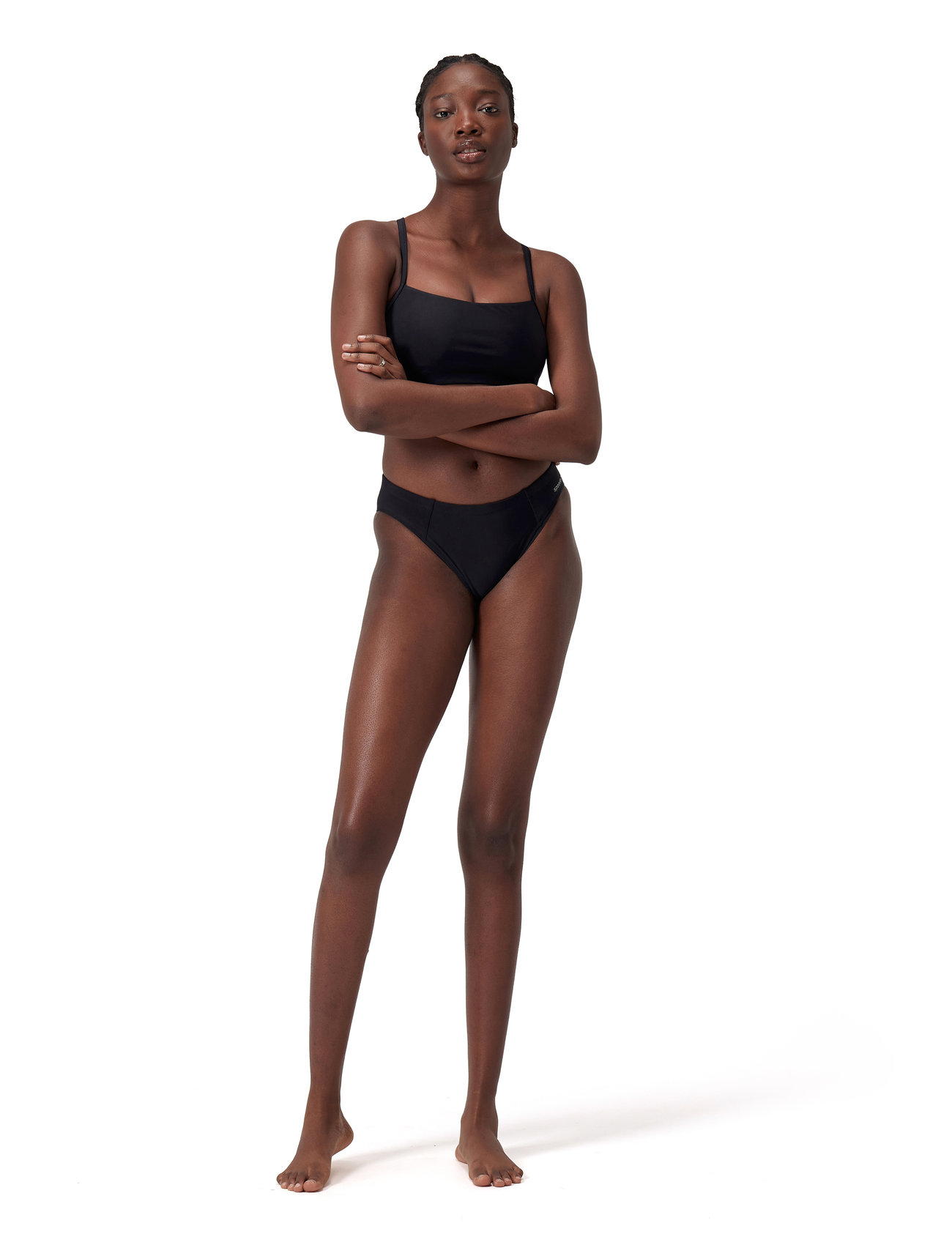 Speedo Solid Classic Bikini Bottom, XL, Black, Sport Badetøj > Sport Bikinis, Dame