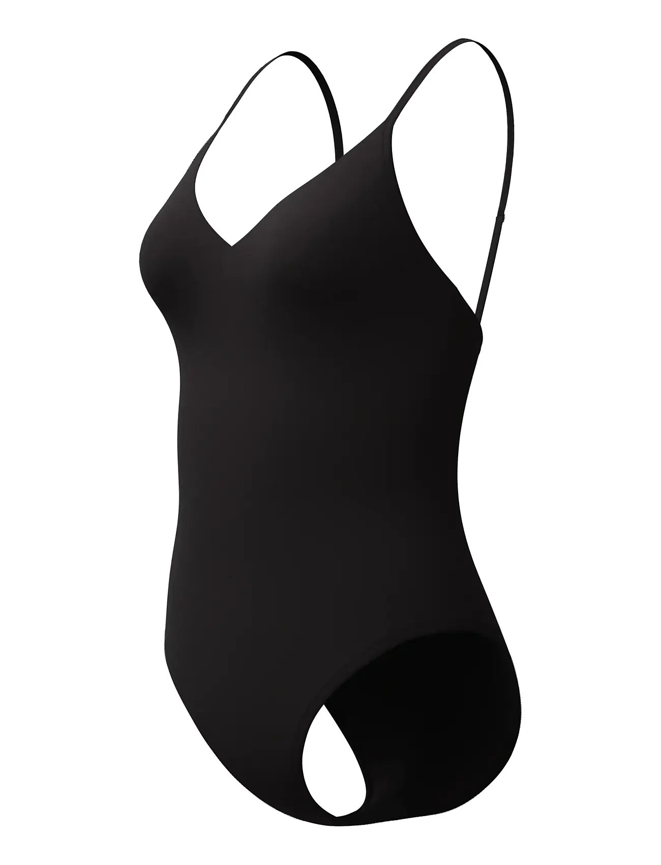 Speedo Solid V-Neck Swimsuit, S, Black, Sport Badetøj > Sport Swimsuits, Dame
