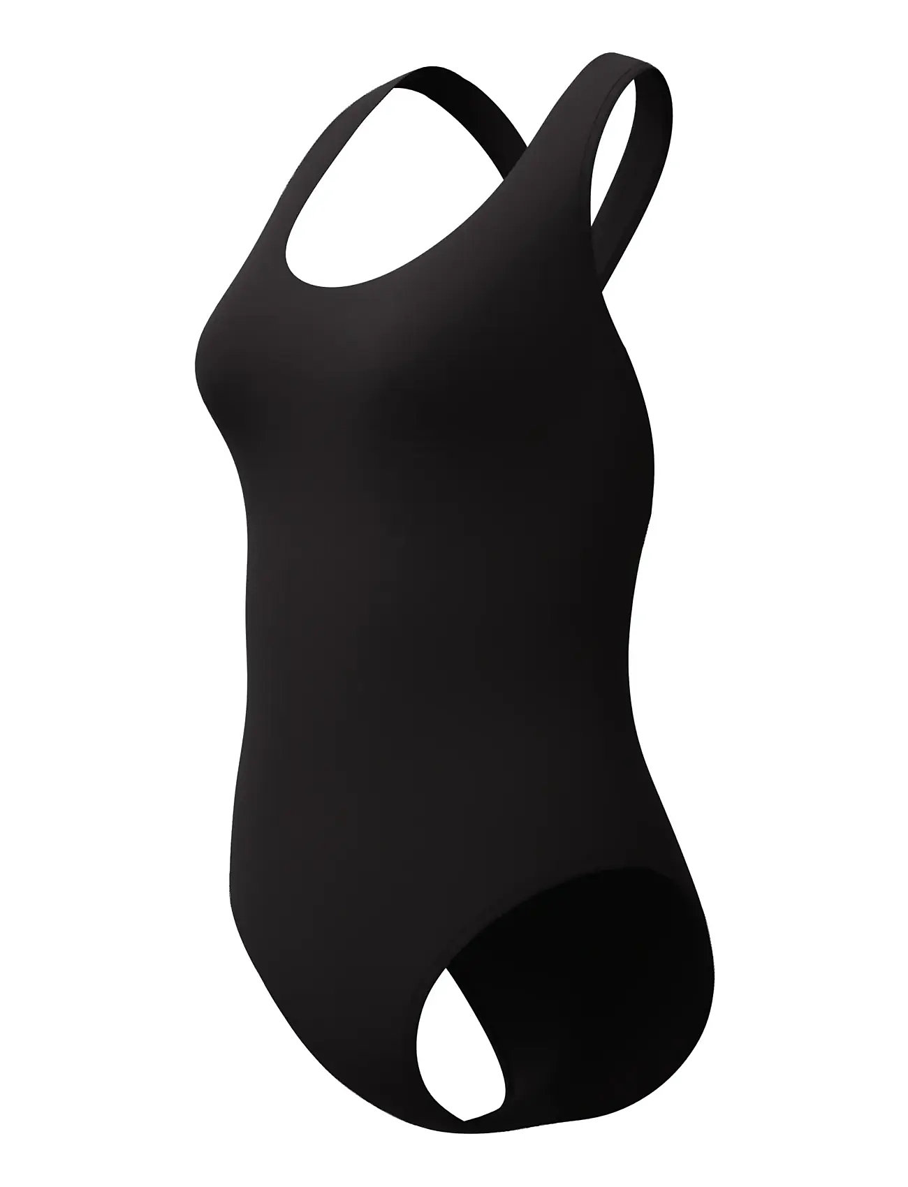 Speedo Solid Scoop Neck Swimsuit, XS, Black, Sport Badetøj > Sport Swimsuits, Dame