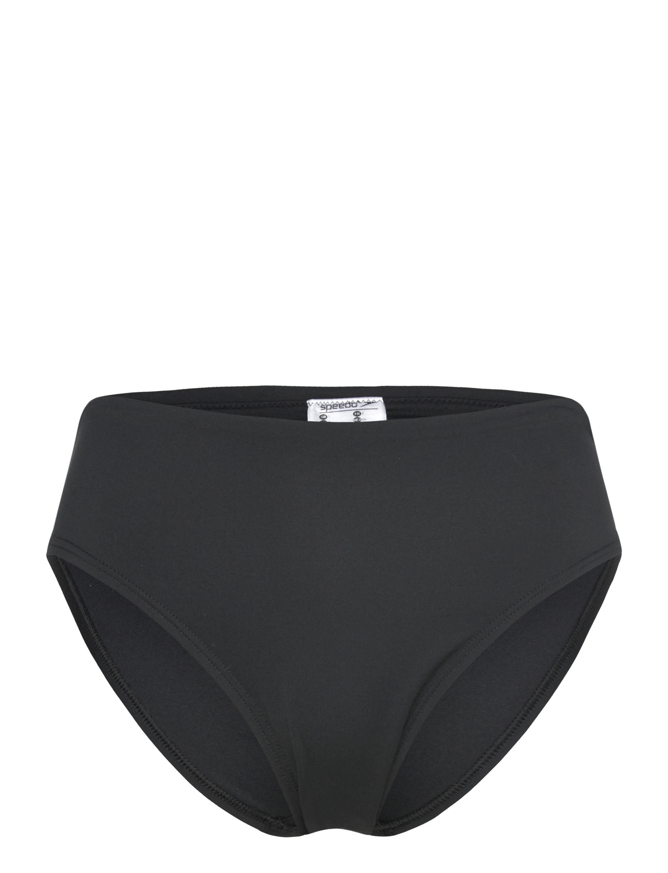 Speedo Solid Cheeky High Waist Bikini Bottom, S, Black, Sport Badetøj > Sport Bikinis, Dame