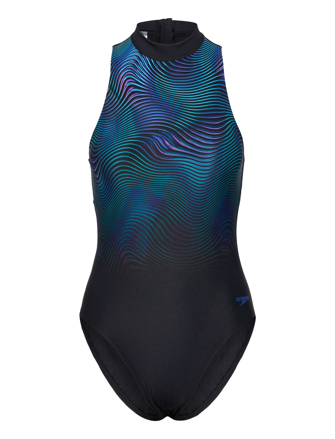Speedo Print Hydrasuit One Piece, 40, Black, Sport Badetøj > Sport Swimsuits, Dame