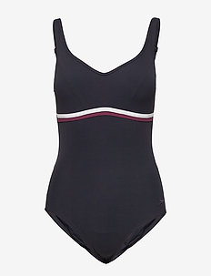 speedo sculpture watergem swimsuit black