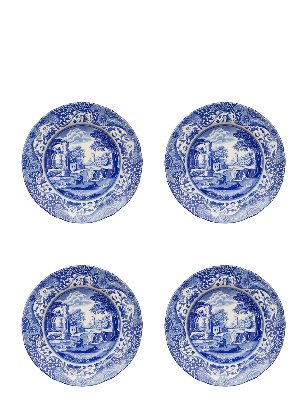 SPODE Blau Italian Soup Plate 4-Pack Blau - Ø 23 CM - Unisex