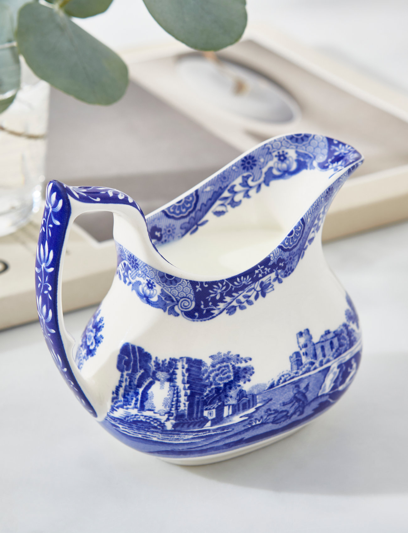 Spode Blue Italian Cream Jug, 12X7X11 cm, Blue, Kander Og Karafler > Sauce- Og Sovsekander, Unisex