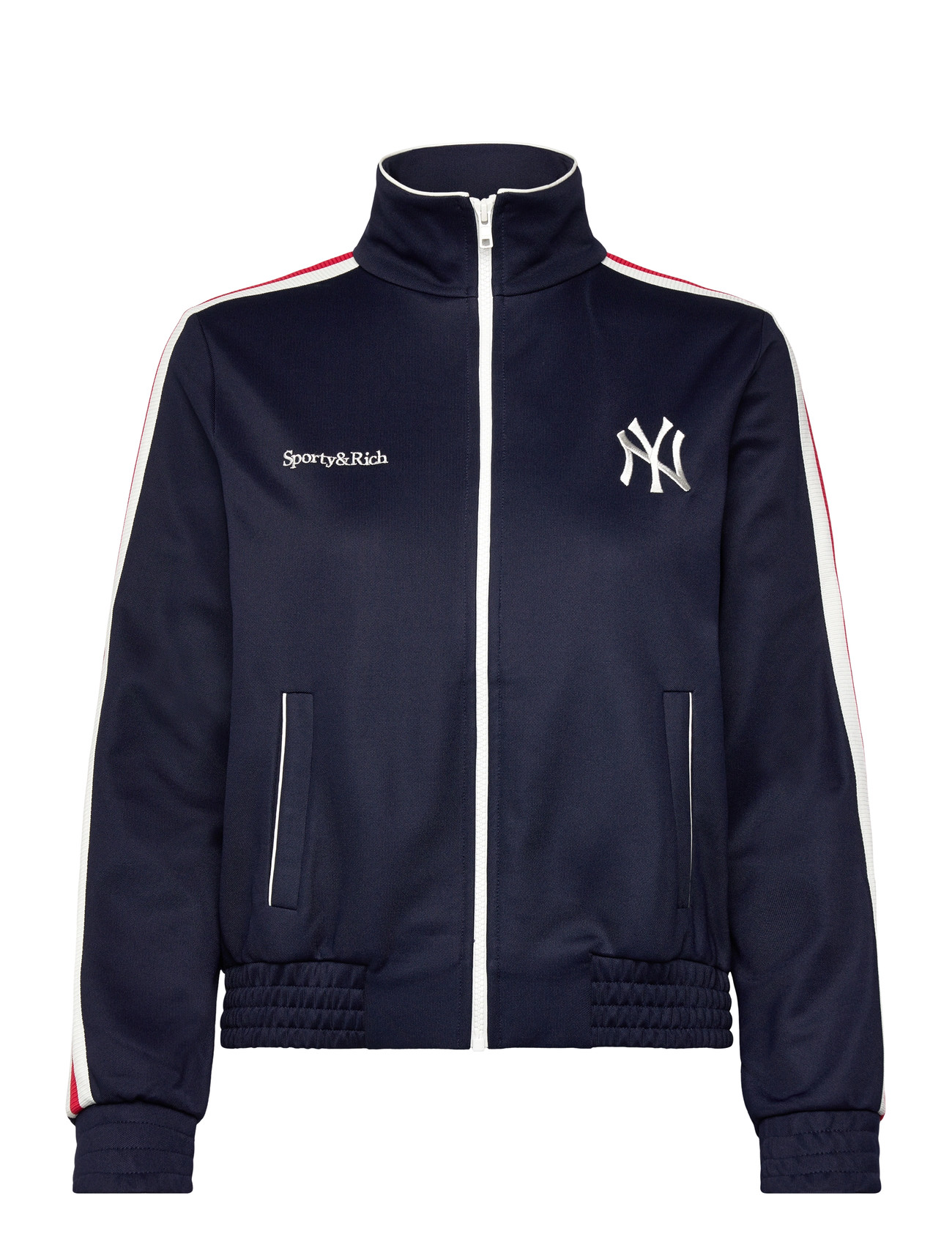 Sporty & Rich Yankees Serif Track Jacket, L, Navy, Jakker > Let Sommerjakke, Dame