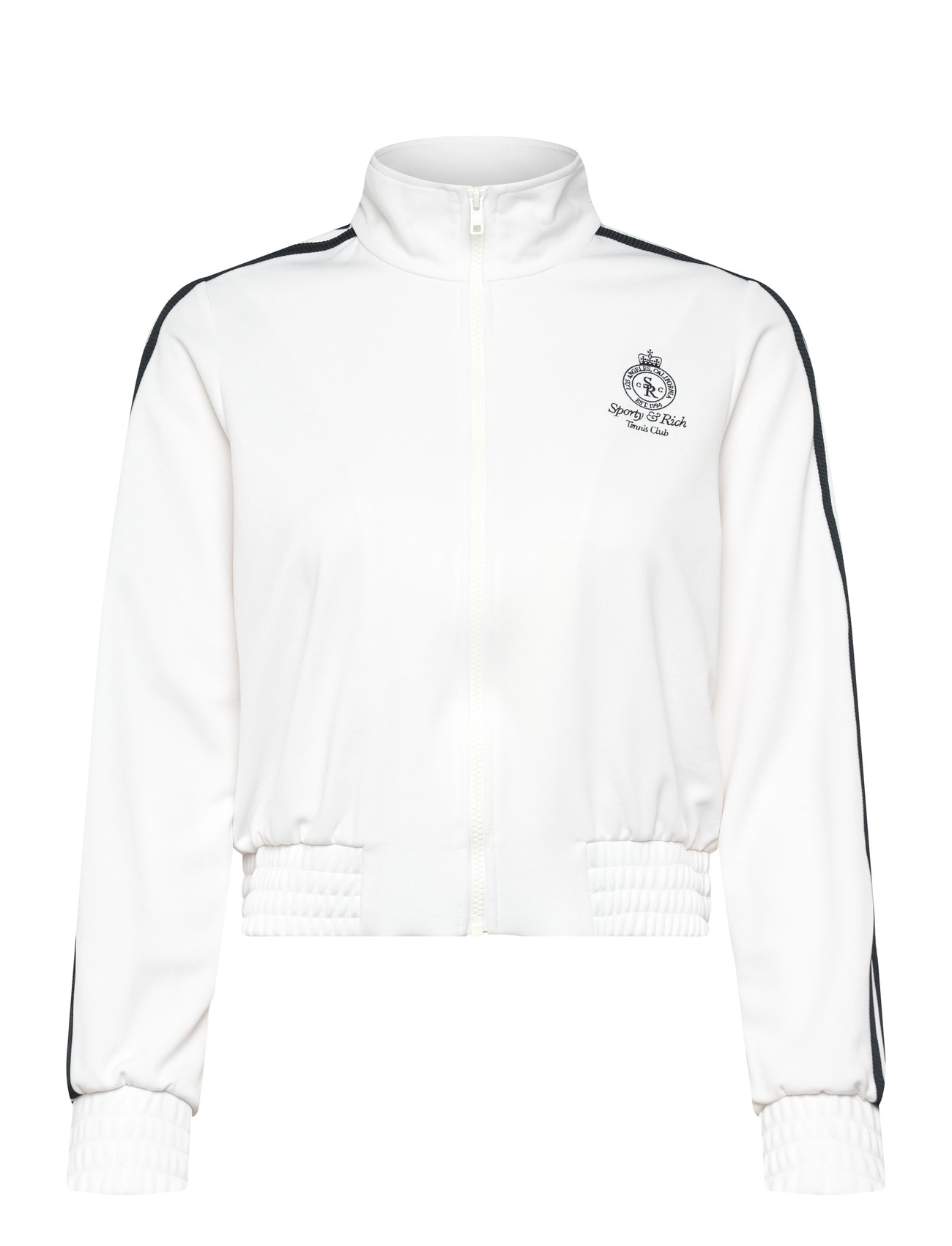 Sporty & Rich Crown Tennis Elio Track Jacket, XS, White, Jakker > Let Sommerjakke, Dame