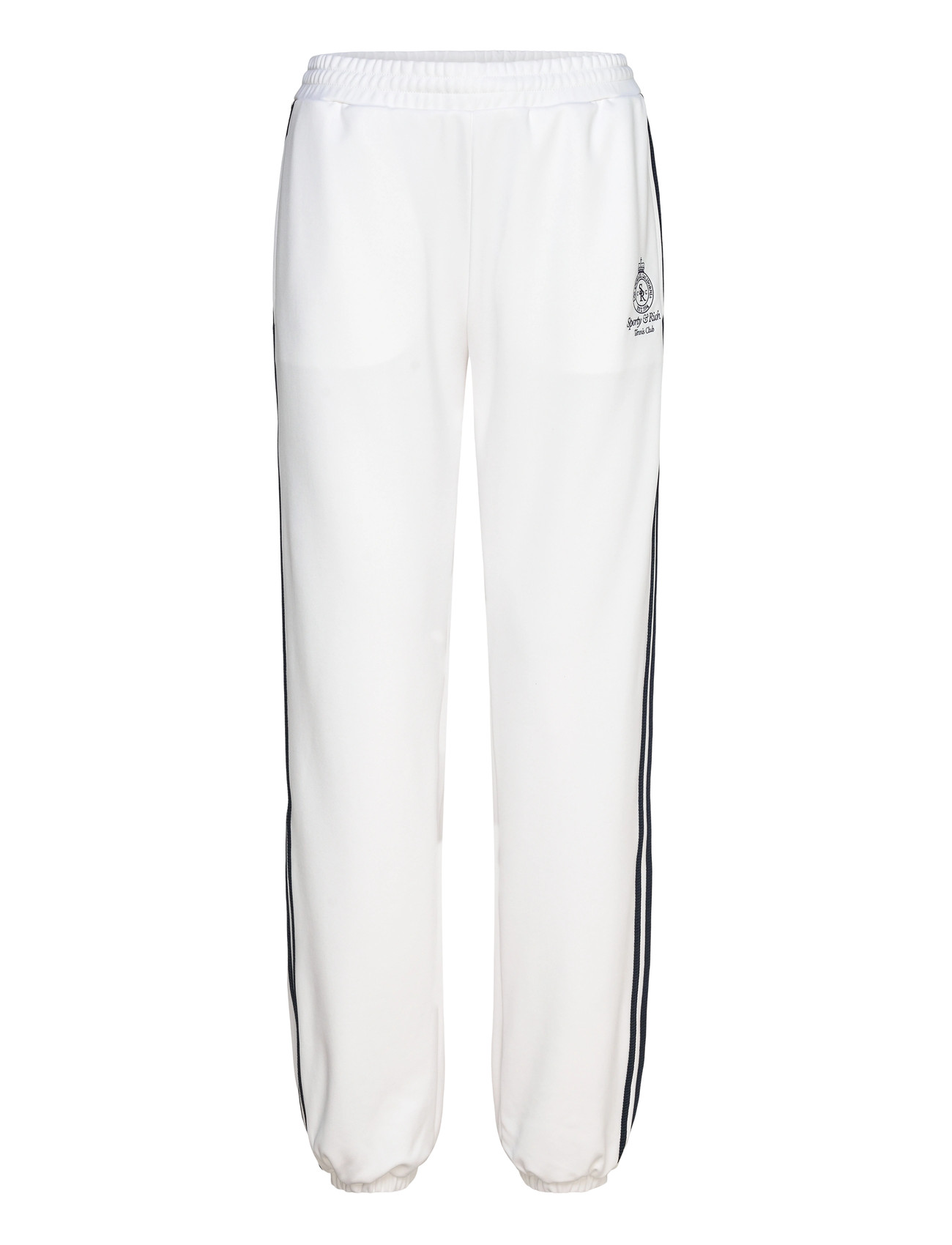 Sporty & Rich Crown Tennis 90S Eliot Track Pant, L, White, Underdele > Joggingbukser, Dame
