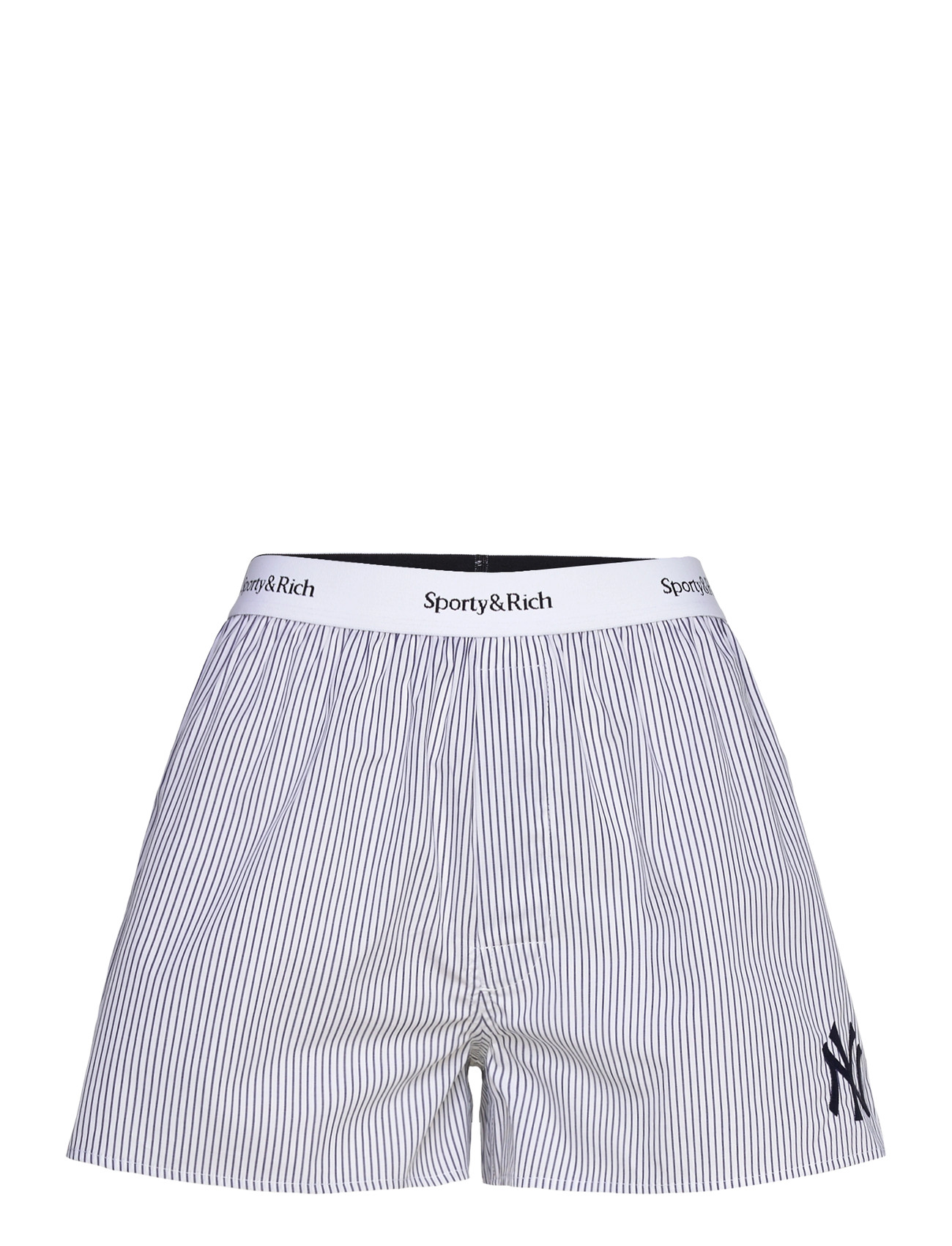 Sporty & Rich Yankees Serif Boxer Short, M, Navy, Shorts > Afslappede Shorts, Dame