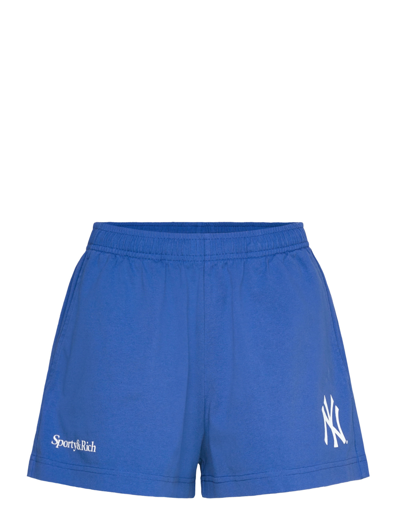 Sporty & Rich Yankees Serif Disco Short, XS, Blue, Shorts > Afslappede Shorts, Dame