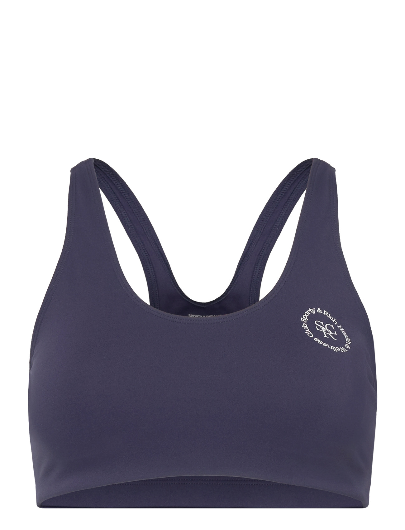 Sporty & Rich Srhwc Sports Bra, S, Navy, Sport Clothing > Sport Bras - All, Dame
